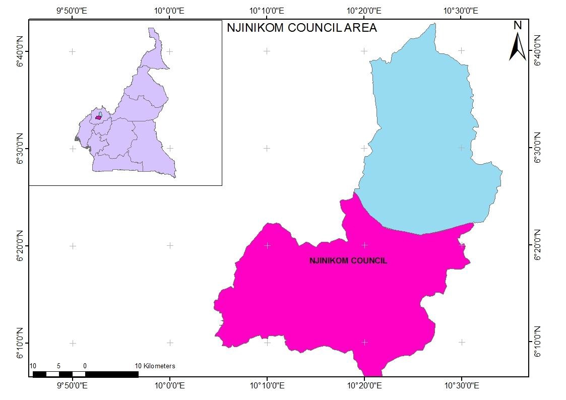 carte de Njinikom
