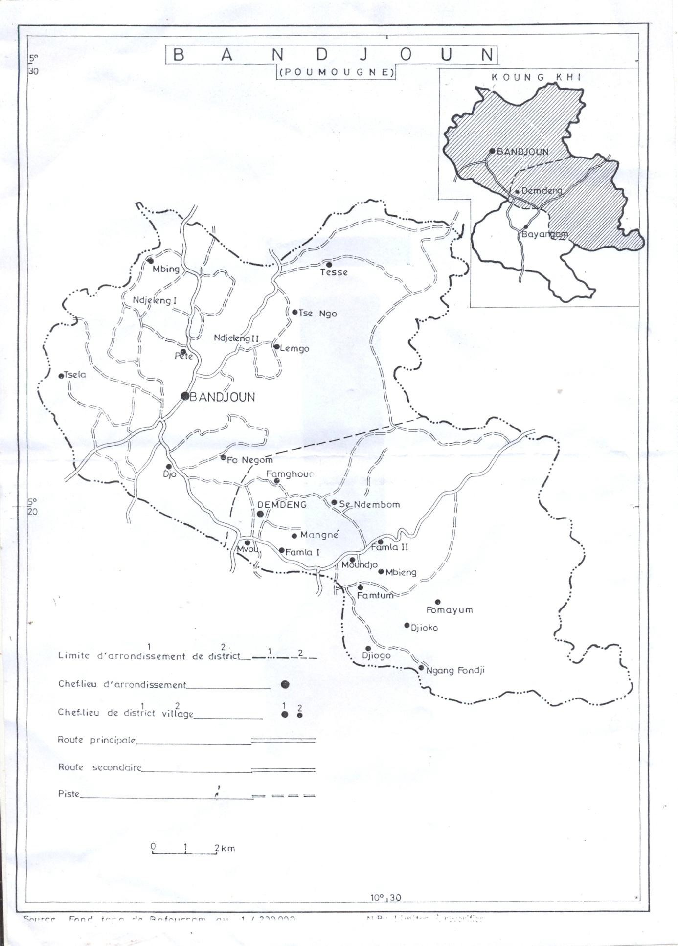 carte de Pete-Bandjoun