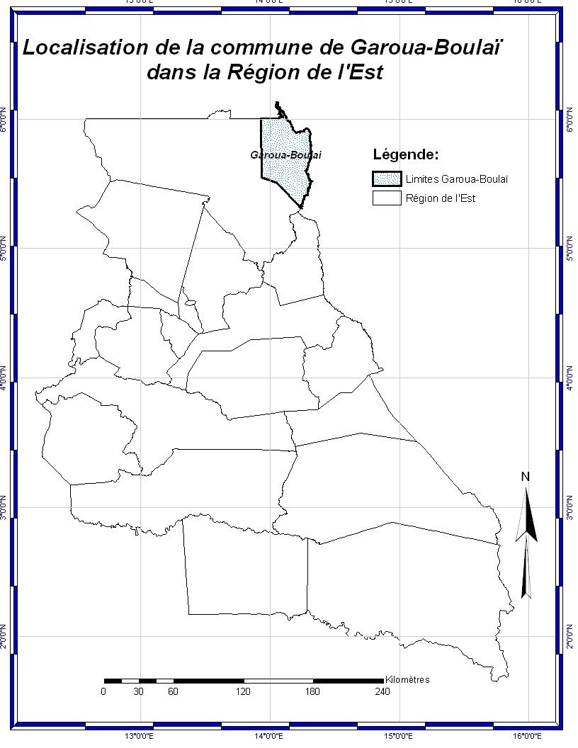 carte de Garoua-boulaï