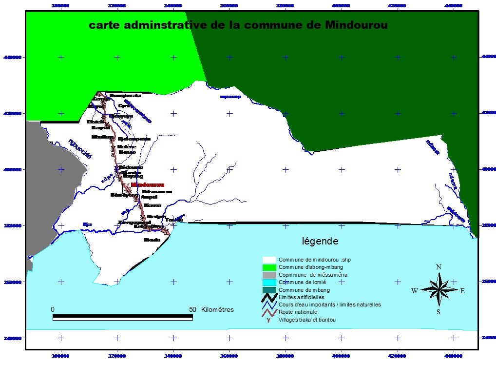 carte deMindourou