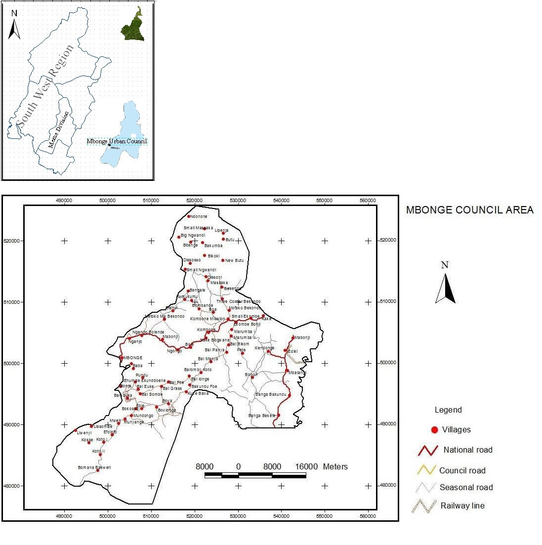 carte de Mbonge