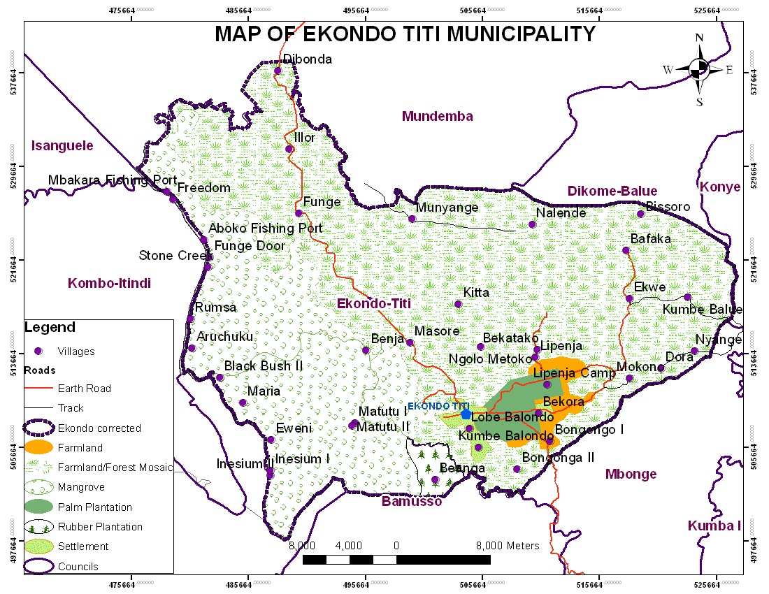 carte de Ekondo titi