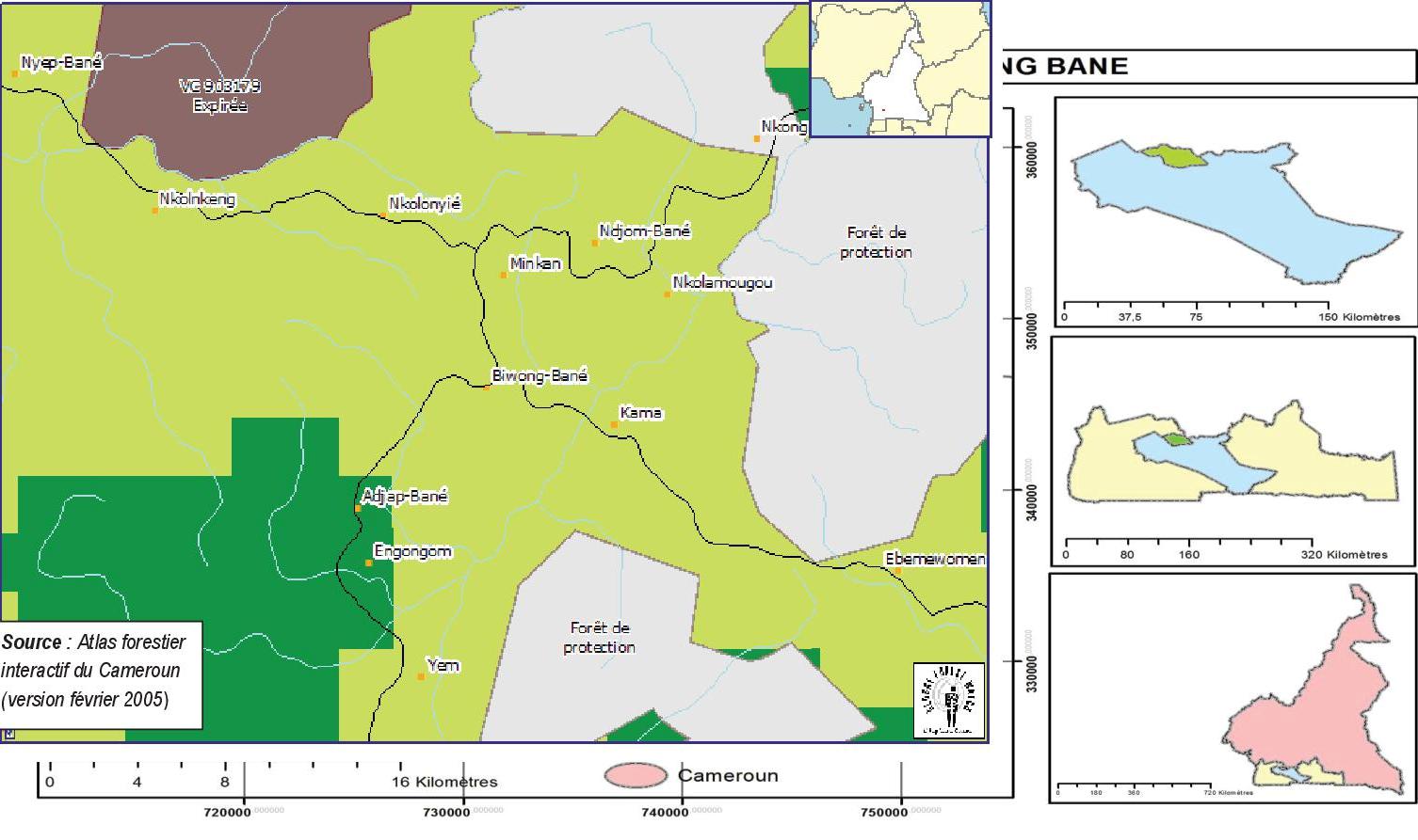 carte de Biwong-Bane